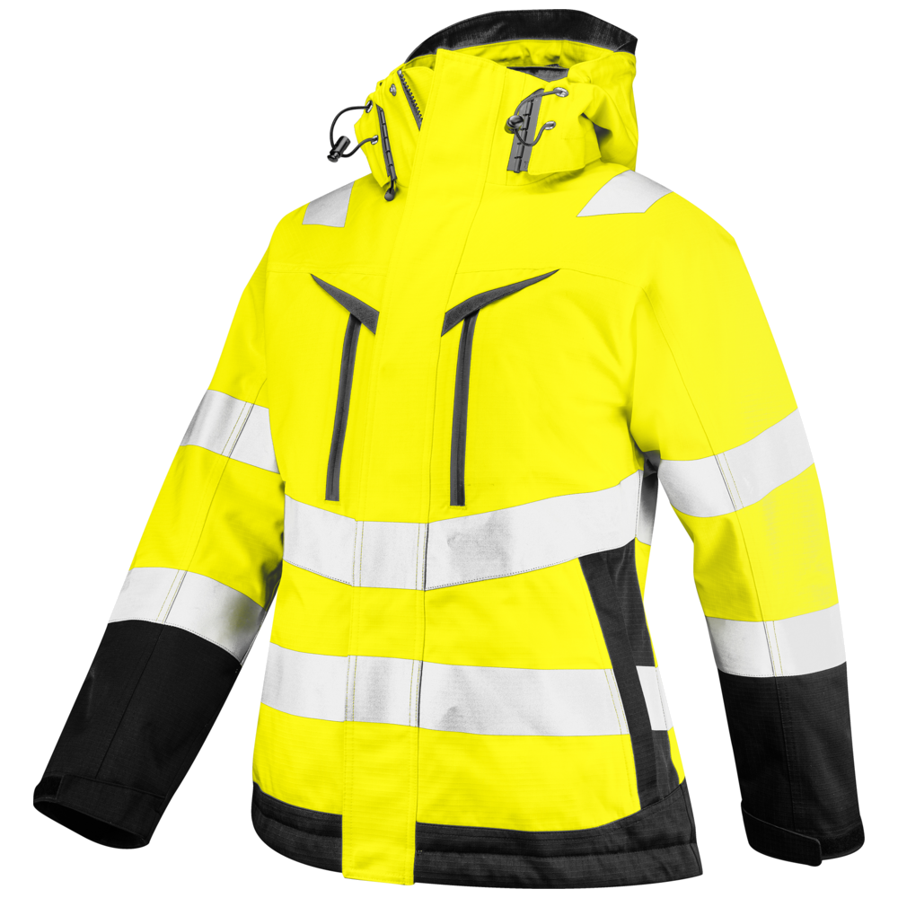 Projob Workwear 6449 Damen gefüttert Hi-Vis-Jacke EN ISO 20471 Klasse 2/3 646449