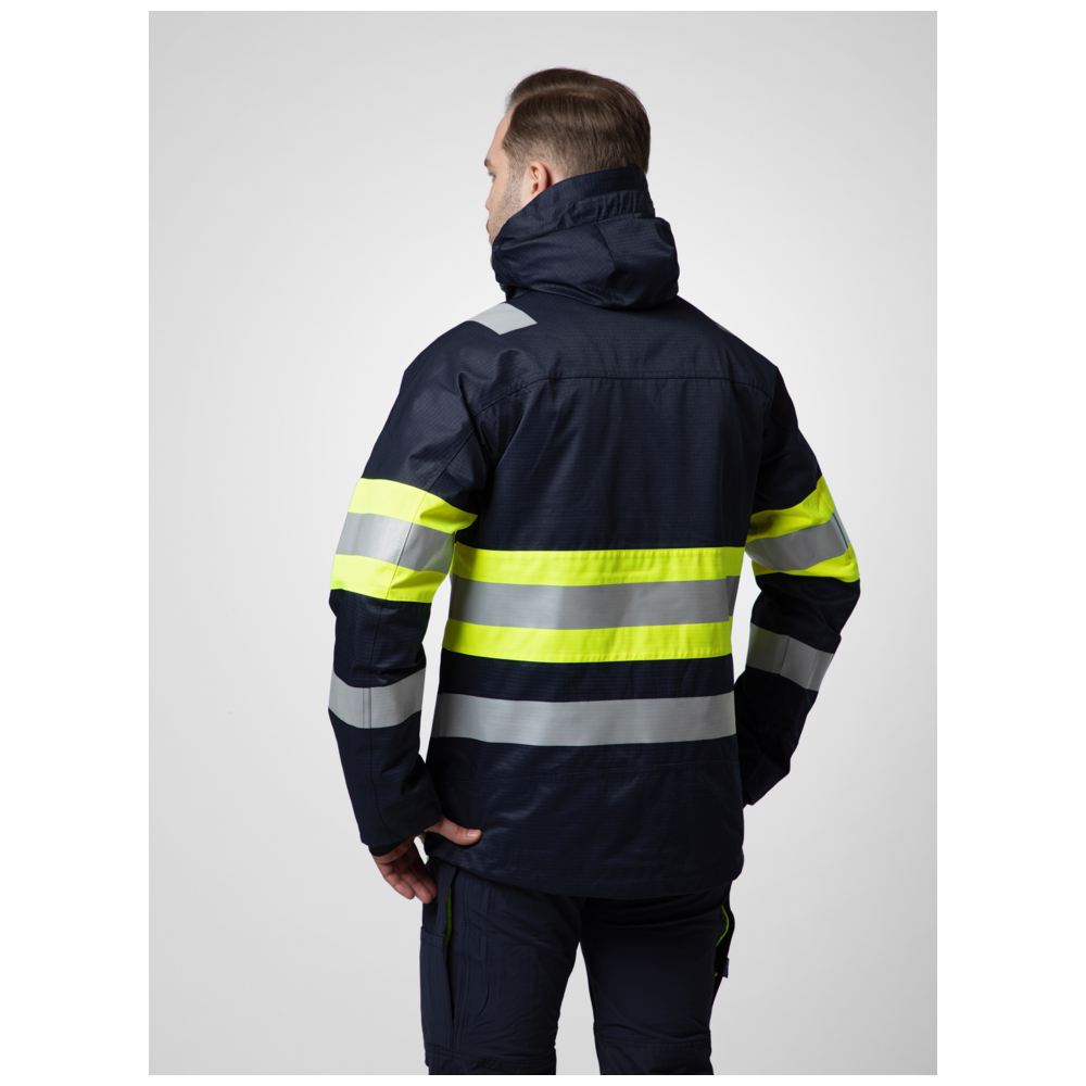 Projob Workwear 6454 gefütterte Warnjacke EN ISO 20471 Klasse 1 646454