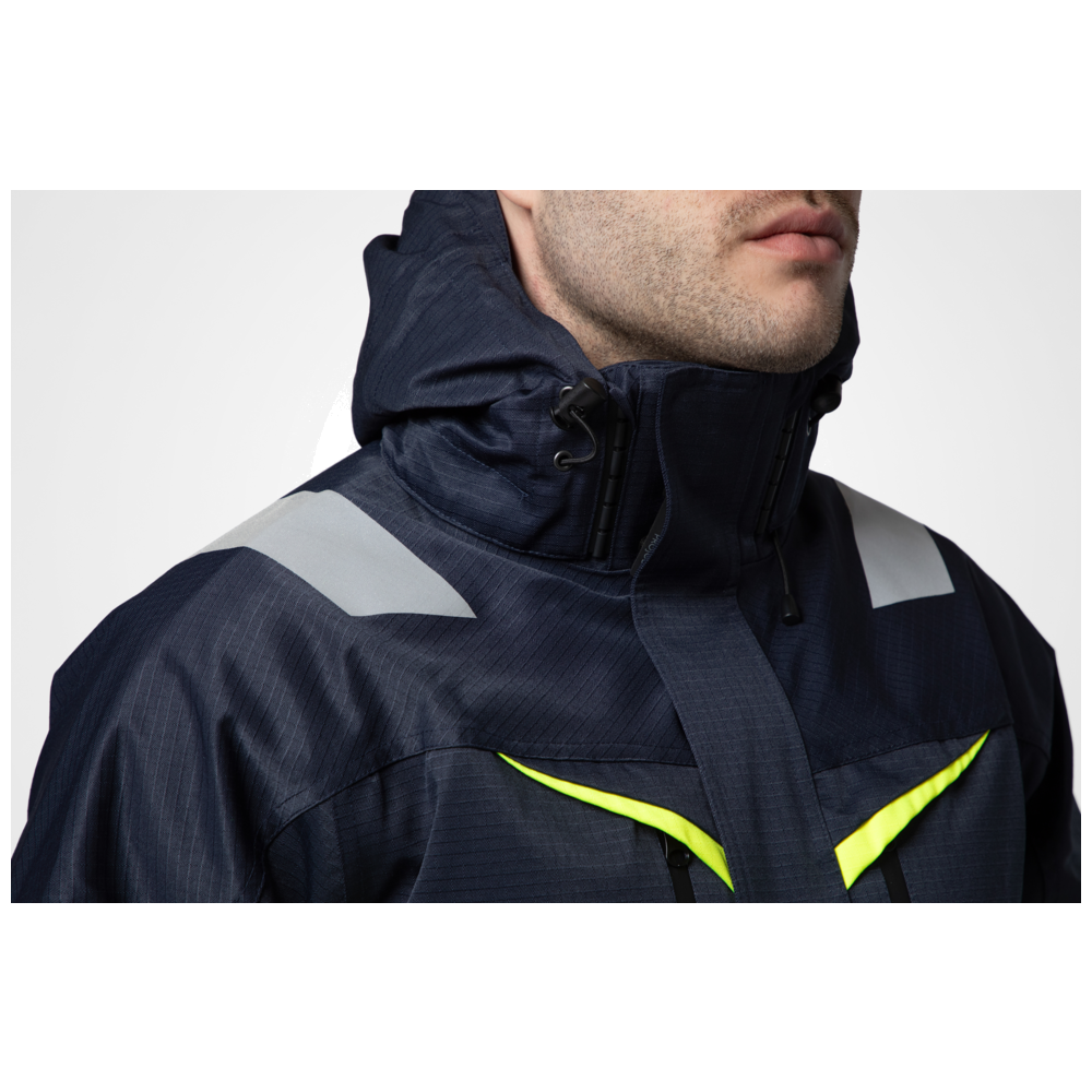 Projob Workwear 6454 gefütterte Warnjacke EN ISO 20471 Klasse 1 646454