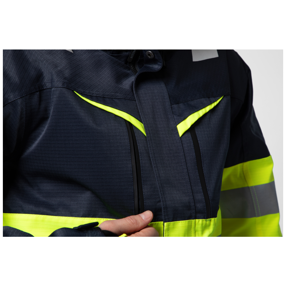 Projob Workwear 6454 gefütterte Warnjacke EN ISO 20471 Klasse 1 646454