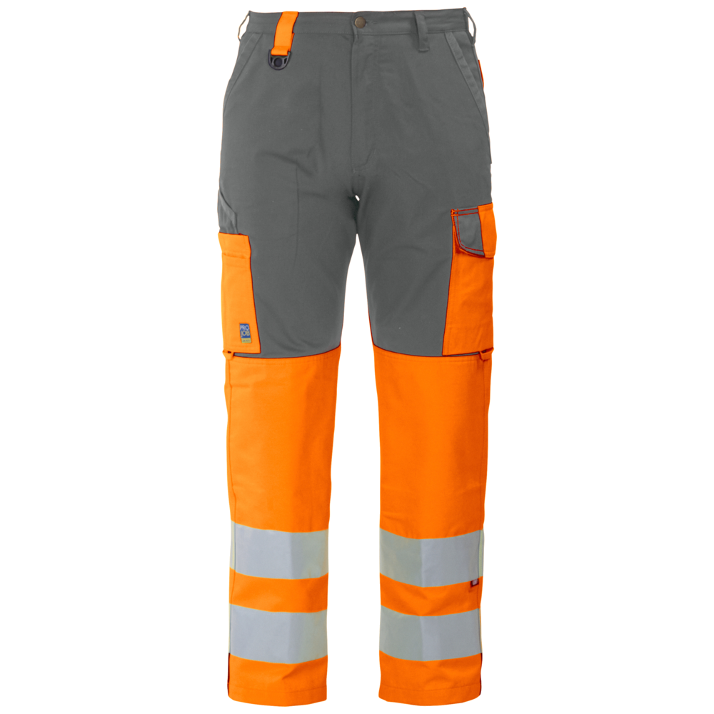 Projob Workwear 6501 Signalisatiebroek Met Kniezakken EN ISO 20471 Klasse 2 646501