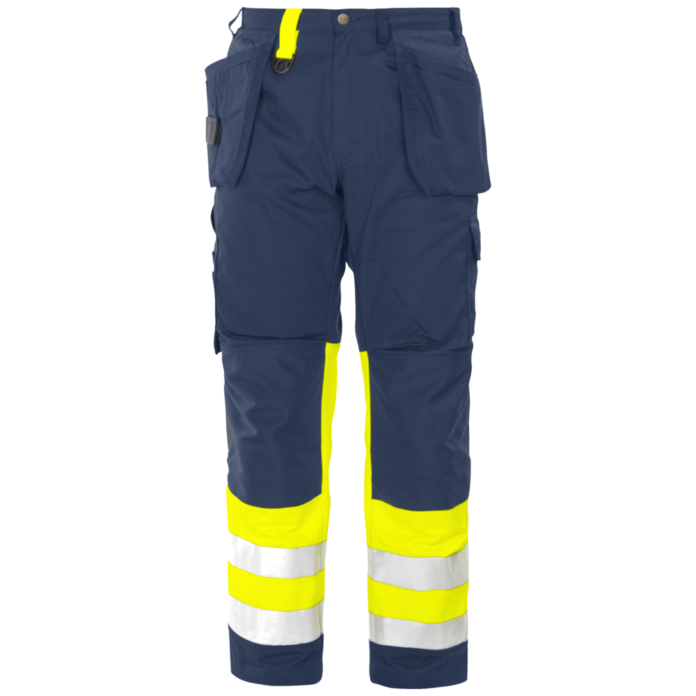Projob Workwear 6502 Signalisatiebroek Met Kniezakken En Spijkerzakken EN ISO 20471 Klasse 1 646502