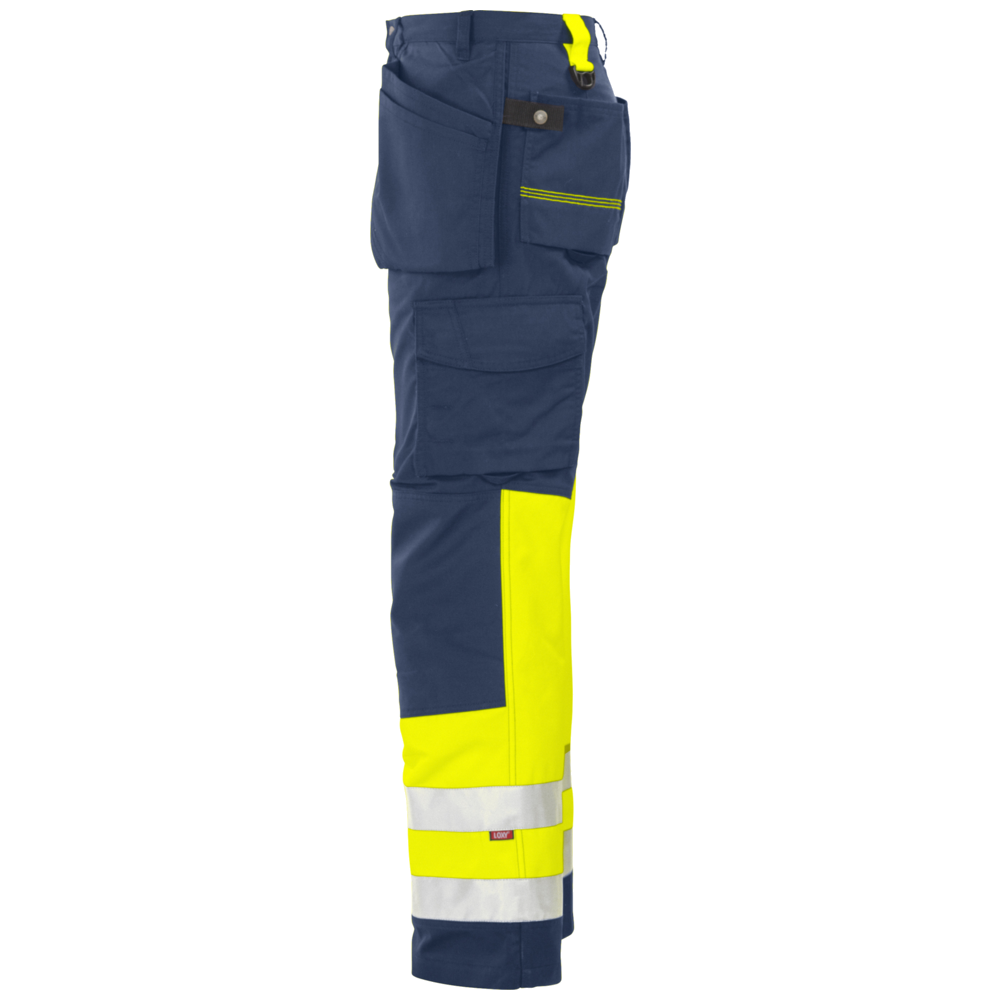 Projob Workwear 6502 Signalisatiebroek Met Kniezakken En Spijkerzakken EN ISO 20471 Klasse 1 646502