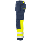 Projob Workwear 6502 Signalisatiebroek Met Kniezakken En Spijkerzakken EN ISO 20471 Klasse 1 646502