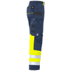 Projob Workwear 6502 Signalisatiebroek Met Kniezakken En Spijkerzakken EN ISO 20471 Klasse 1 646502