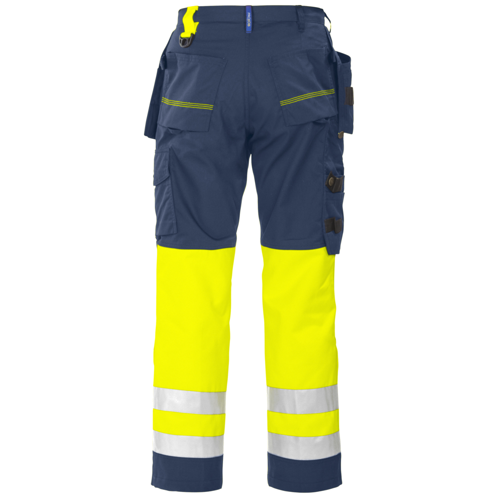 Projob Workwear 6502 Signalisatiebroek Met Kniezakken En Spijkerzakken EN ISO 20471 Klasse 1 646502