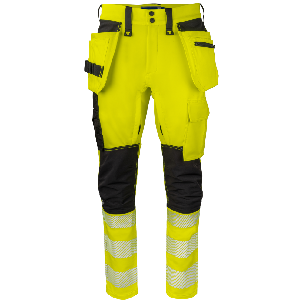 Projob Workwear 6527 Signalisatiestretchbroek Met Spijkerzakken En 37,5 Technologie EN ISO 20471 Klasse 2 646527