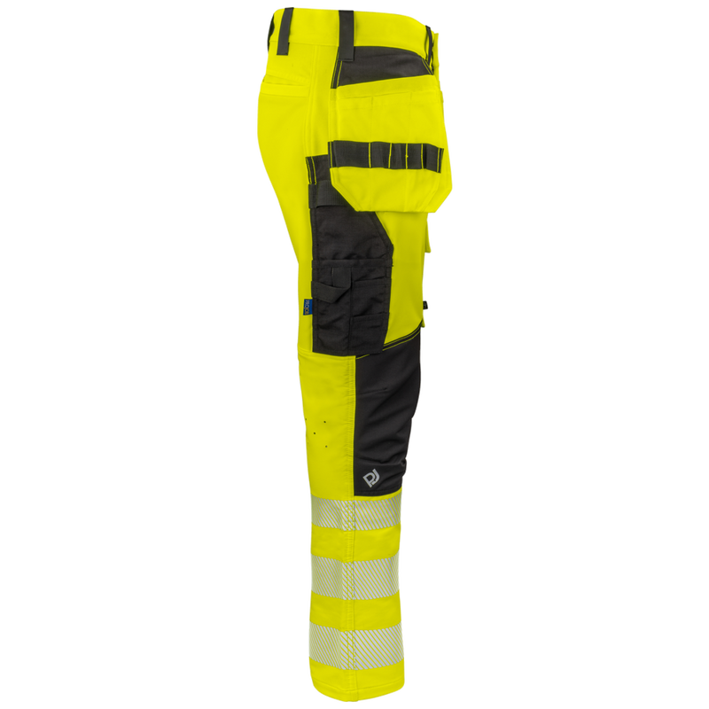 Projob Workwear 6527 Signalisatiestretchbroek Met Spijkerzakken En 37,5 Technologie EN ISO 20471 Klasse 2 646527