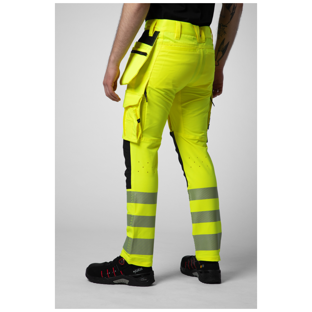 Projob Workwear 6527 Signalisatiestretchbroek Met Spijkerzakken En 37,5 Technologie EN ISO 20471 Klasse 2 646527