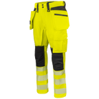 Projob Workwear 6527 Signalisatiestretchbroek Met Spijkerzakken En 37,5 Technologie EN ISO 20471 Klasse 2 646527