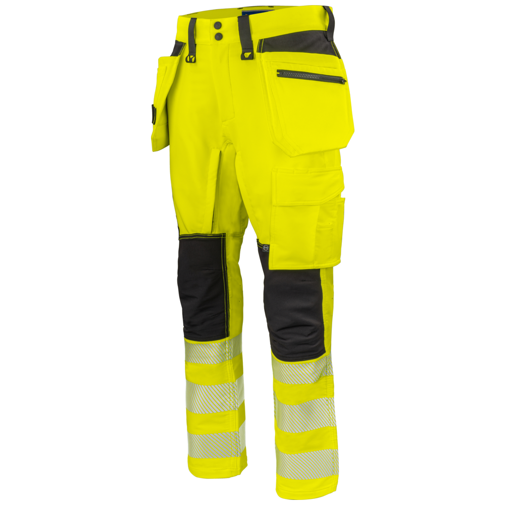 Projob Workwear 6527 Signalisatiestretchbroek Met Spijkerzakken En 37,5 Technologie EN ISO 20471 Klasse 2 646527