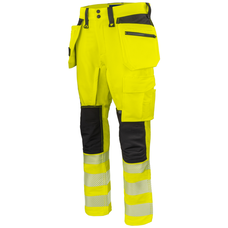 Projob Workwear 6527 Signalisatiestretchbroek Met Spijkerzakken En 37,5 Technologie EN ISO 20471 Klasse 2 646527