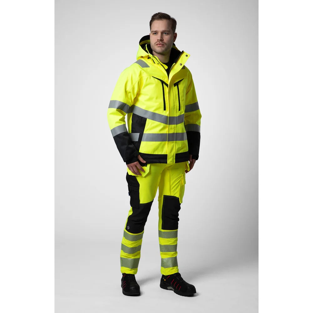 Projob Workwear 6527 Signalisatiestretchbroek Met Spijkerzakken En 37,5 Technologie EN ISO 20471 Klasse 2 646527