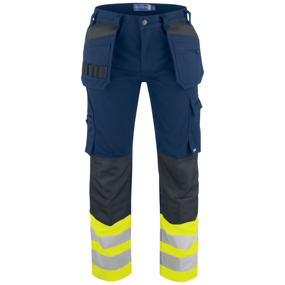 Projob Prio 6530 Signalisatiebroek Met Kniezakken En Spijkerzakken EN ISO 20471 Klasse 1 646530