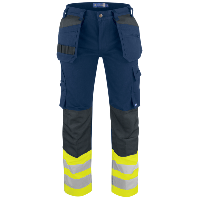 Projob Prio 6530 Signalisatiebroek Met Kniezakken En Spijkerzakken EN ISO 20471 Klasse 1 646530