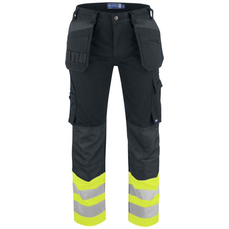 Projob Prio 6530 Signalisatiebroek Met Kniezakken En Spijkerzakken EN ISO 20471 Klasse 1 646530