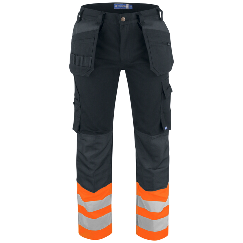 Projob Prio 6530 Signalisatiebroek Met Kniezakken En Spijkerzakken EN ISO 20471 Klasse 1 646530