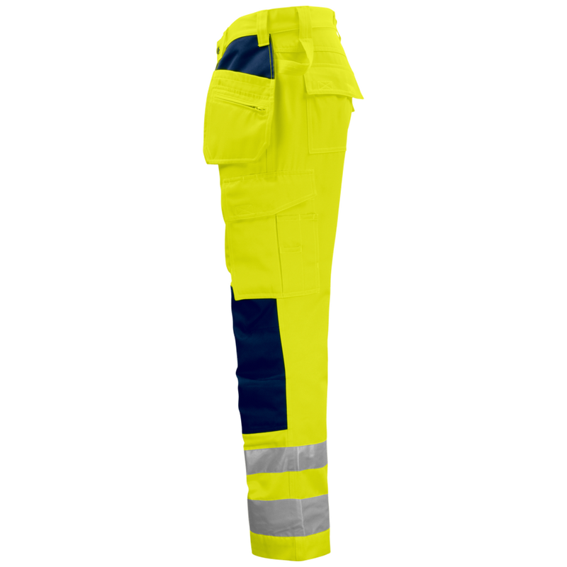 Projob Prio 6531 Hi-vis Pants With Knee Pockets And Nail Pockets EN ISO 20471 Class 2 646531