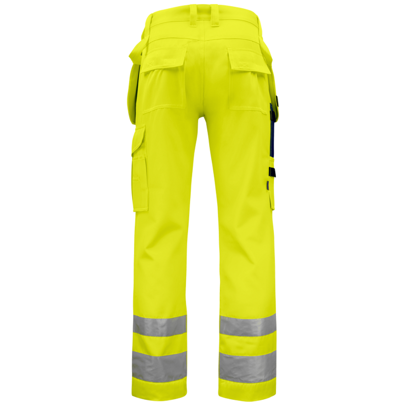 Projob Prio 6531 Hi-vis Pants With Knee Pockets And Nail Pockets EN ISO 20471 Class 2 646531
