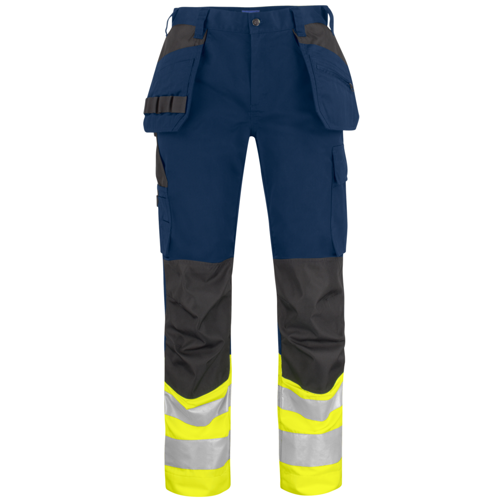Projob Prio 6534 Hi-vis Pants With Knee Pockets And Nail Pockets EN ISO 20471 Class 1 646534