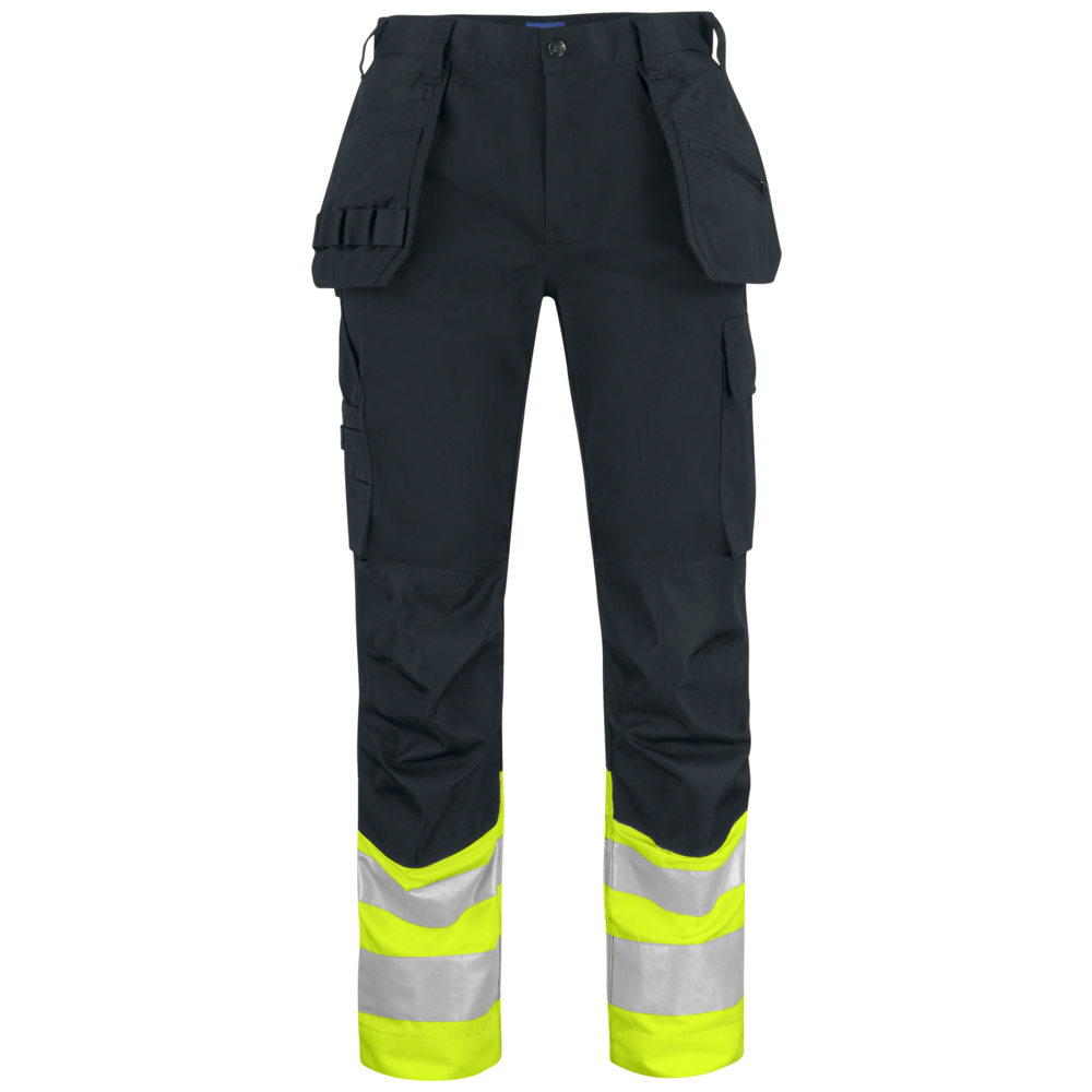 Projob Prio 6534 Hi-vis Pants With Knee Pockets And Nail Pockets EN ISO 20471 Class 1 646534