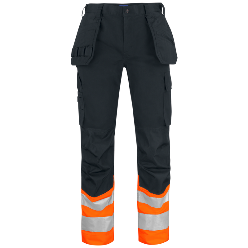 Projob Prio 6534 Hi-Vis-Hosen mit Knietaschen und Nageltaschen EN ISO 20471 Klasse 1 646534