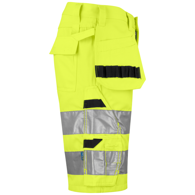 Projob Prio 6535 Hi-Vis-Shorts mit Nageltaschen EN ISO 20471 Klasse 2 646535
