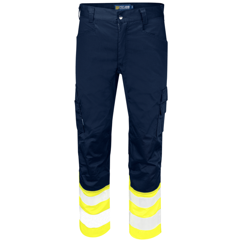 Projob Prio 6537 Signalisatie Stretchbroek Met Kniezakken EN ISO 20471 Klasse 1 646537