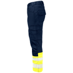 Projob Prio 6537 Hi-Vis-Stretchhosen mit Knietaschen EN ISO 20471 Klasse 1 646537