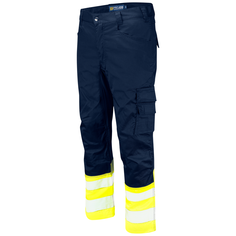 Projob Prio 6537 Hi-Vis-Stretchhosen mit Knietaschen EN ISO 20471 Klasse 1 646537