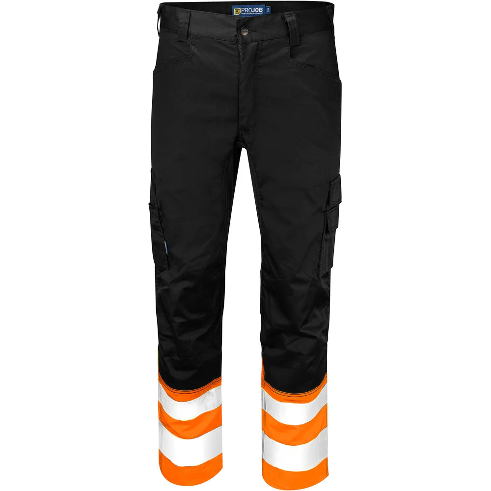 Projob Prio 6537 Hi-Vis-Stretchhosen mit Knietaschen EN ISO 20471 Klasse 1 646537