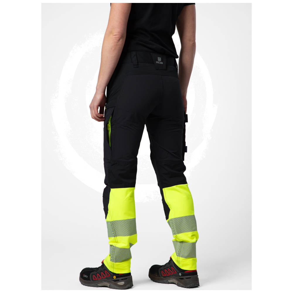 Projob Workwear 6538 Damen-Hi-Vis-Stretchhosen EN ISO 20471 Klasse 1 646538