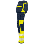 Projob Workwear 6540 Signalisatiestretchbroek Met Kniezakken En Spijkerzakken EN ISO 20471 Klasse 1 646540