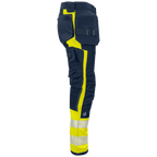 Projob Workwear 6540 Signalisatiestretchbroek Met Kniezakken En Spijkerzakken EN ISO 20471 Klasse 1 646540