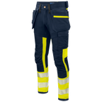 Projob Workwear 6540 Signalisatiestretchbroek Met Kniezakken En Spijkerzakken EN ISO 20471 Klasse 1 646540