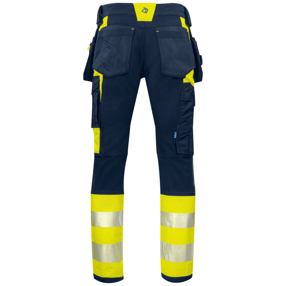 Projob Workwear 6540 Signalisatiestretchbroek Met Kniezakken En Spijkerzakken EN ISO 20471 Klasse 1 646540