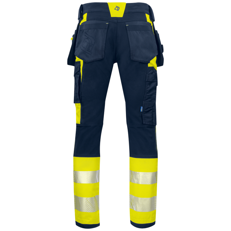 Projob Workwear 6540 Signalisatiestretchbroek Met Kniezakken En Spijkerzakken EN ISO 20471 Klasse 1 646540