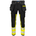 Projob Workwear 6540 Signalisatiestretchbroek Met Kniezakken En Spijkerzakken EN ISO 20471 Klasse 1 646540