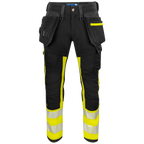 Projob Workwear 6540 Signalisatiestretchbroek Met Kniezakken En Spijkerzakken EN ISO 20471 Klasse 1 646540