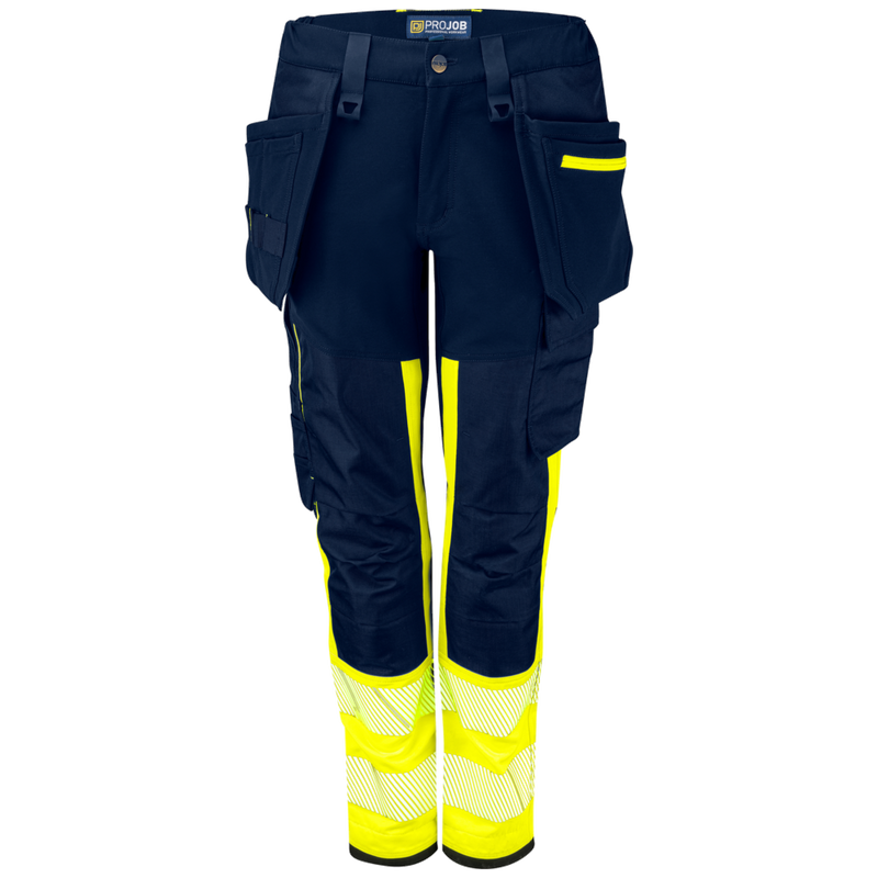 Projob Workwear 6543 Hi-vis Stretch Trousers Women EN ISO 20471 Class 1 646543