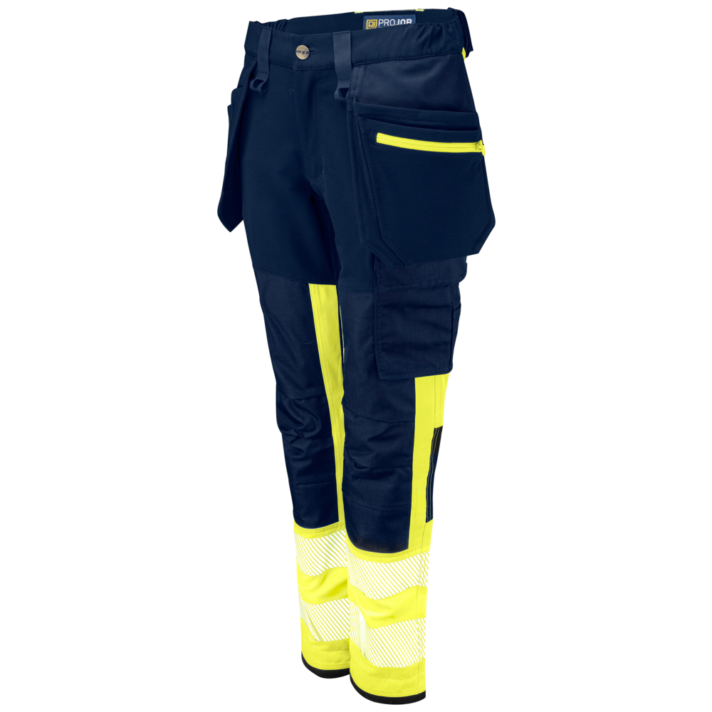 Projob Workwear 6543 Hi-Vis Stretchhosen Damen EN ISO 20471 Klasse 1 646543