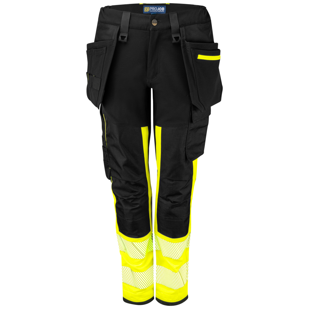 Projob Workwear 6543 Hi-Vis Stretchhosen Damen EN ISO 20471 Klasse 1 646543