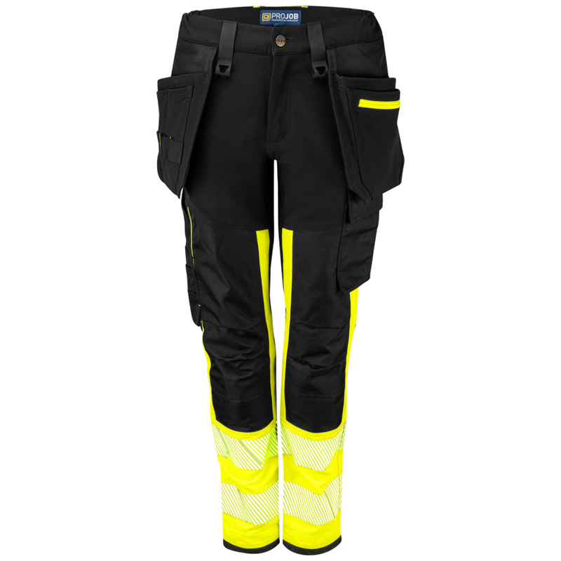 Projob Workwear 6543 Hi-vis Stretch Trousers Women EN ISO 20471 Class 1 646543