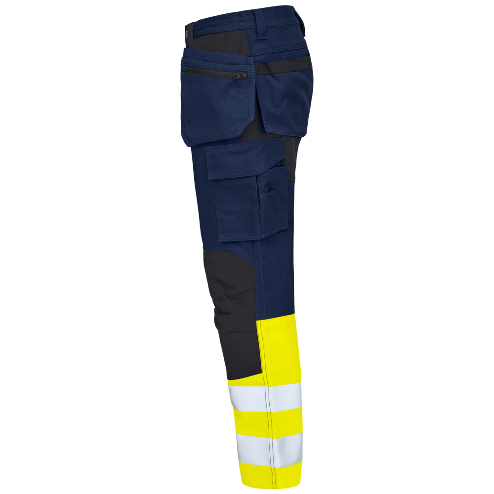 Projob Workwear 6560 Signalisatie Stretchbroek Met Kniezakken En Spijkerzakken EN ISO 20471 Klasse 1 646560