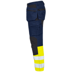 Projob Workwear 6560 Signalisatie Stretchbroek Met Kniezakken En Spijkerzakken EN ISO 20471 Klasse 1 646560