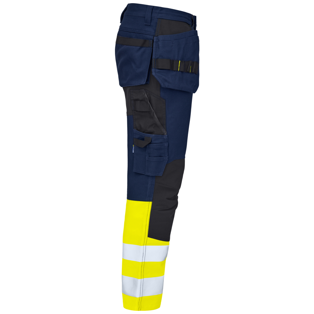Projob Workwear 6560 Signalisatie Stretchbroek Met Kniezakken En Spijkerzakken EN ISO 20471 Klasse 1 646560