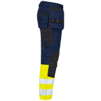 Projob Workwear 6560 Signalisatie Stretchbroek Met Kniezakken En Spijkerzakken EN ISO 20471 Klasse 1 646560