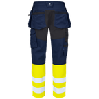 Projob Workwear 6560 Signalisatie Stretchbroek Met Kniezakken En Spijkerzakken EN ISO 20471 Klasse 1 646560