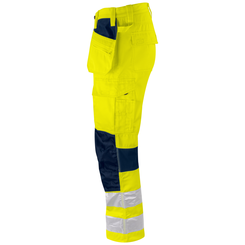Projob Prio 6570 Signalisatie Stretchbroek Met Kniezakken En Spijkerzakken EN ISO 20471 Klasse 2 646570