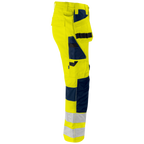 Projob Prio 6570 Signalisatie Stretchbroek Met Kniezakken En Spijkerzakken EN ISO 20471 Klasse 2 646570